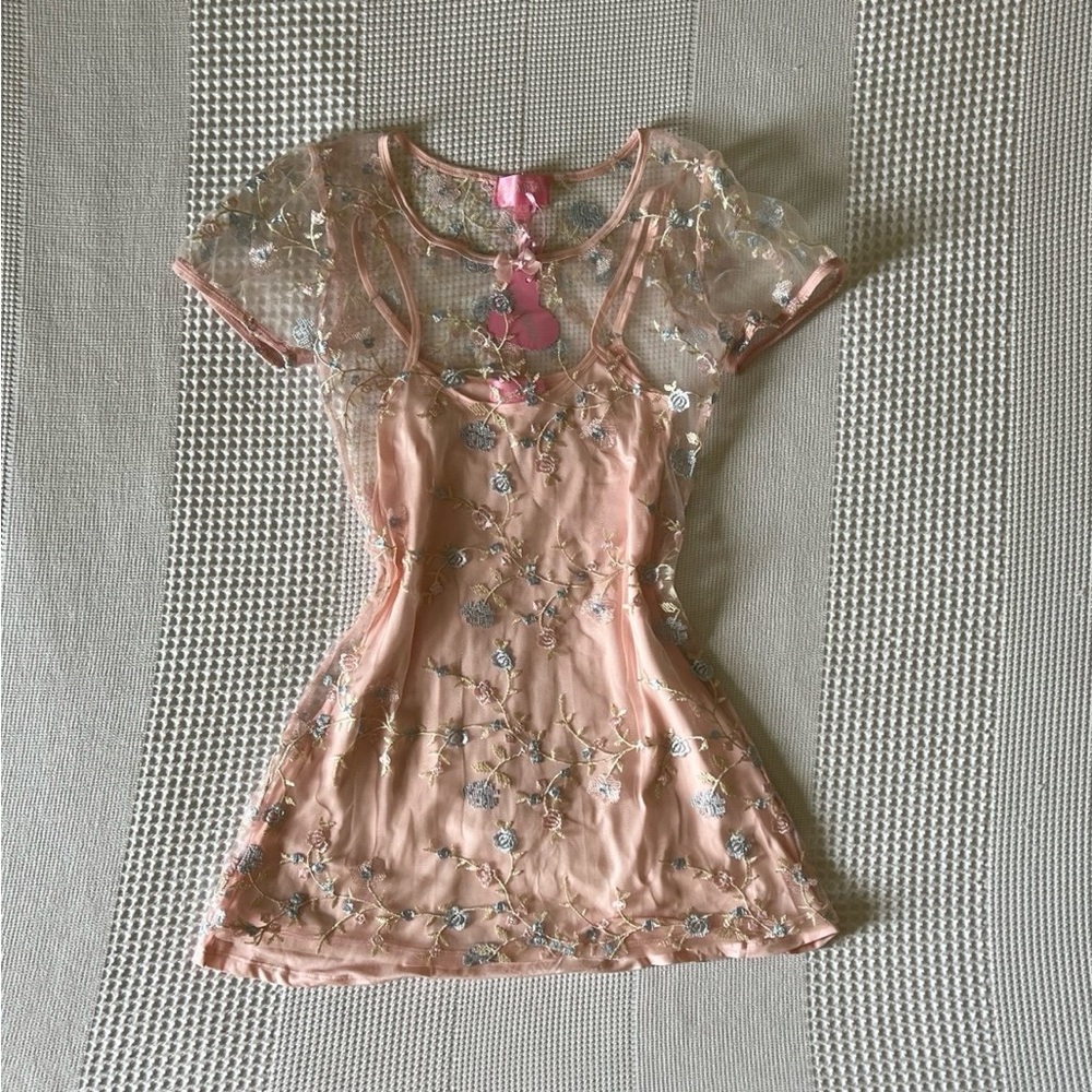 NWT - Dolls Kill - ‘Peony Forbidden Garden Embroidered Dress’ - XS